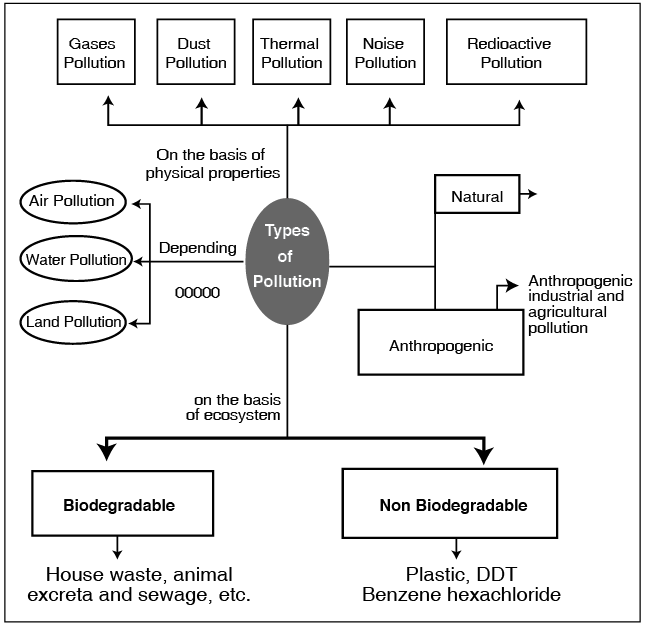 types of environment pollution