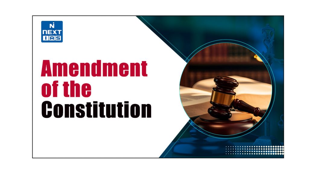 amendment of the constitution