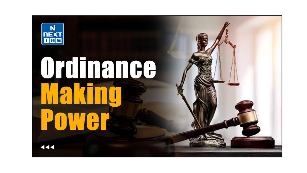 ordinance making power