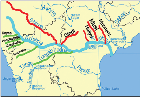 Cities located on Krishna River