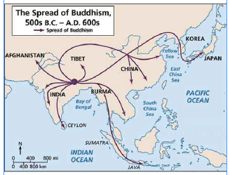 spread of buddhism