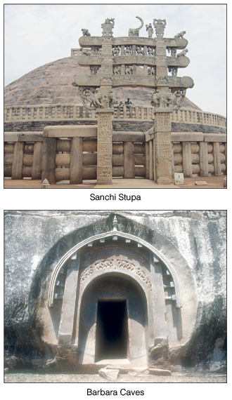 sanch stupa and Barbara caves