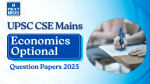 UPSC Economics Optional Question Papers 2025 - Download PDF for Paper 1 & 2