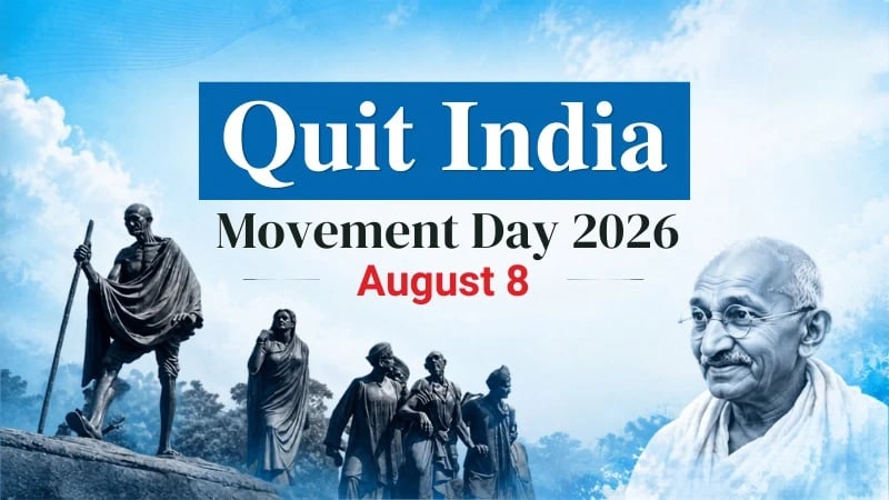 quit india movement day 2026 (august 8)