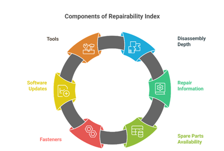 components of repairability index
