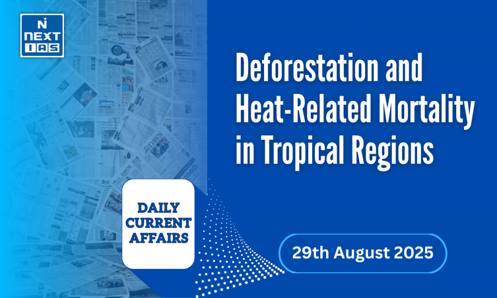 deforestation and heat related mortality in tropical regions