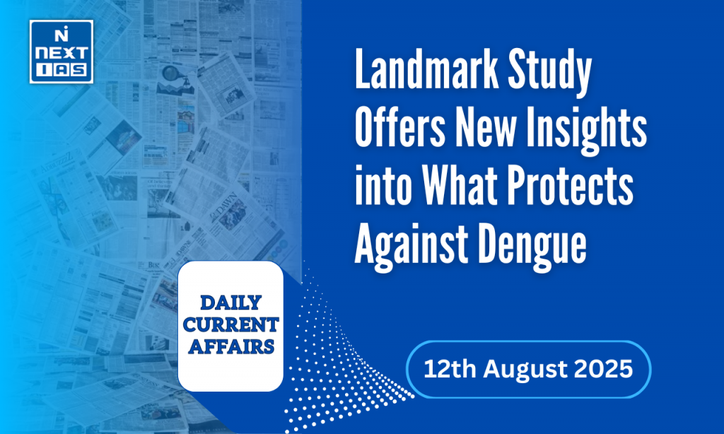 landmark study on what protects against dengue