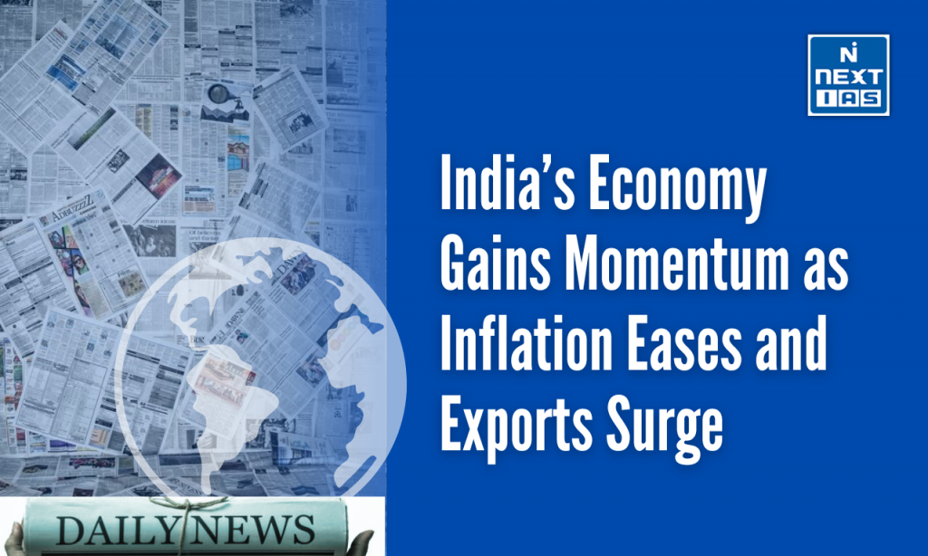 india economy, inflation eases and exports surge
