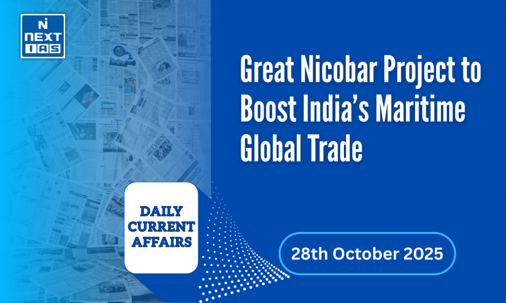 great nicobar project for India's maritime global trade
