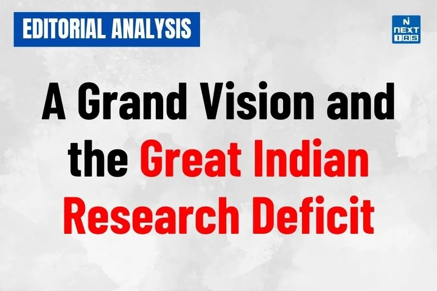 a grand vision and the great indian research deficit