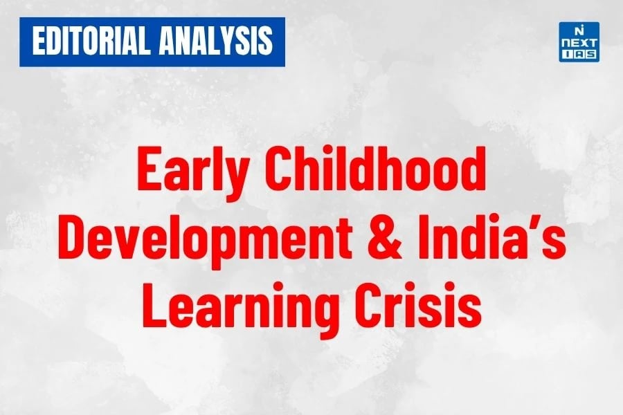 early childhood development & india’s learning crisis