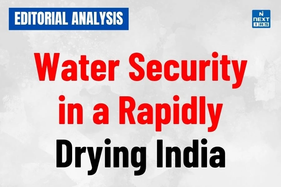 water security in a rapidly drying india