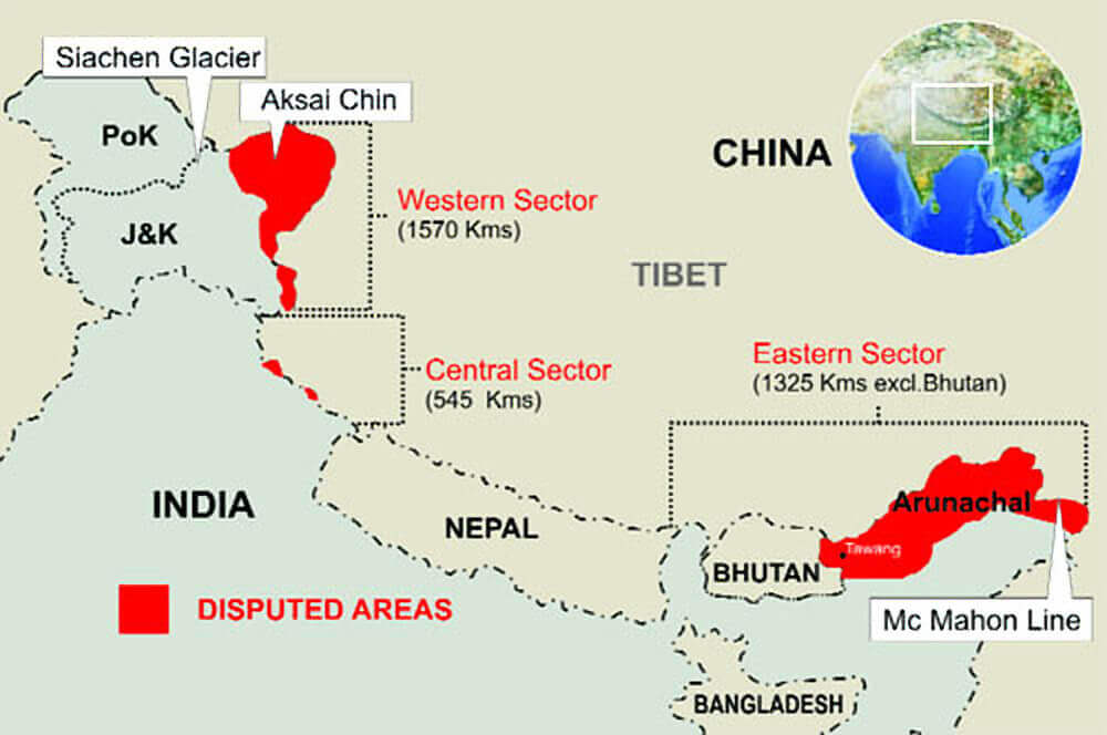 india china border